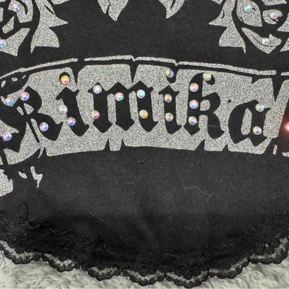 Rimikol Black Skull Corset Top - Picture 3 of 4